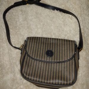 Rare Vintage striped Fendi crossbody purse
